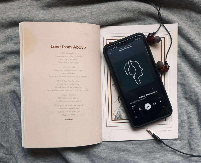 smartphone audiobook player screen