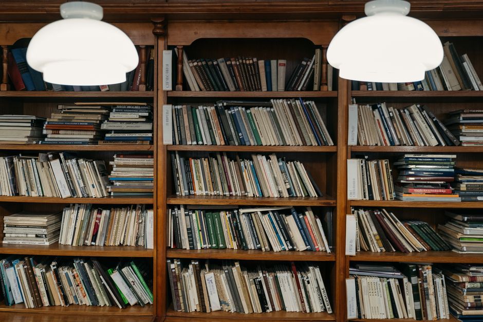 classic library bookshelf interior