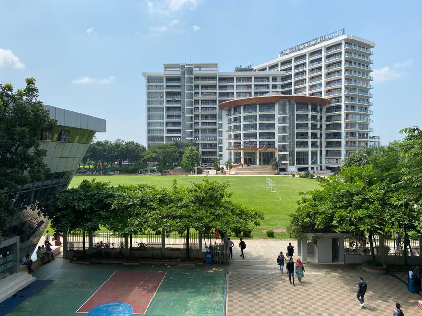Thailand university campus building exterior
