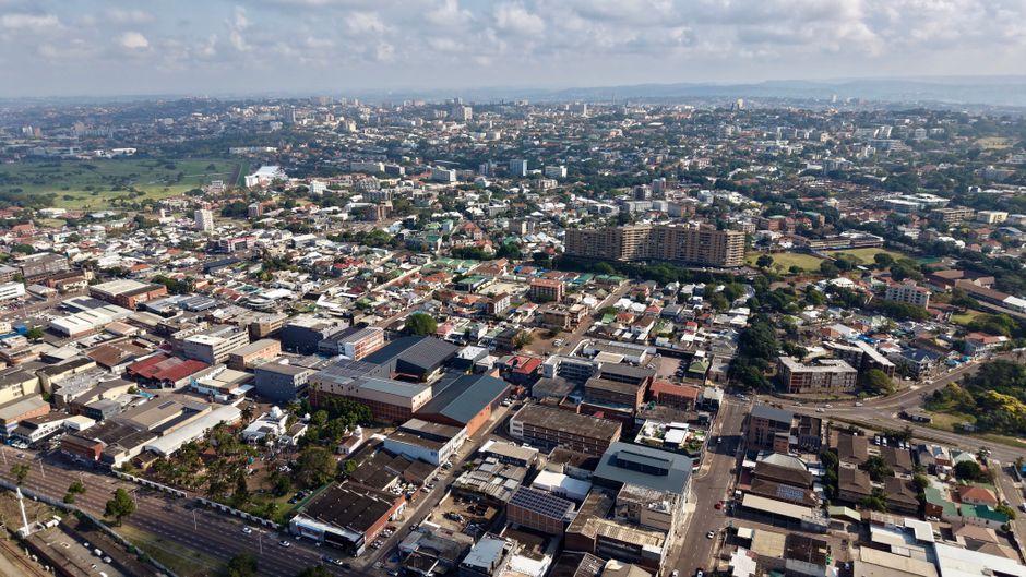South Africa township residential street Durban