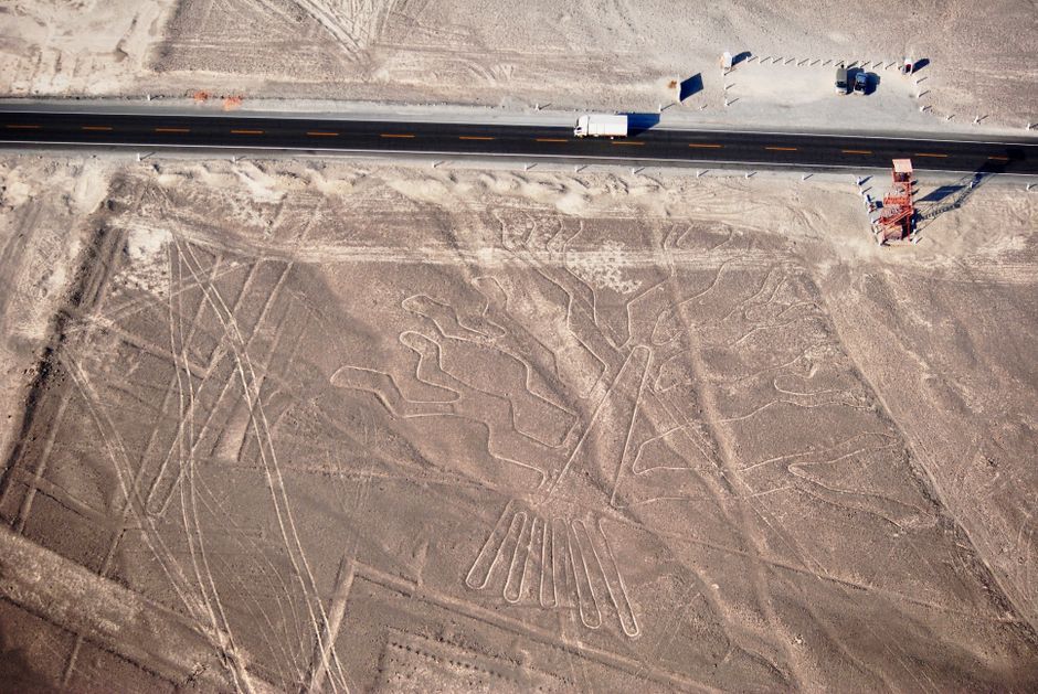 Nazca Lines desert landscape Peru