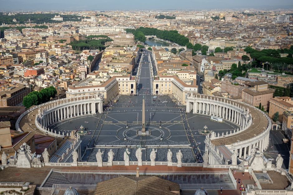 Rome Italy St Peters Square Vatican city view