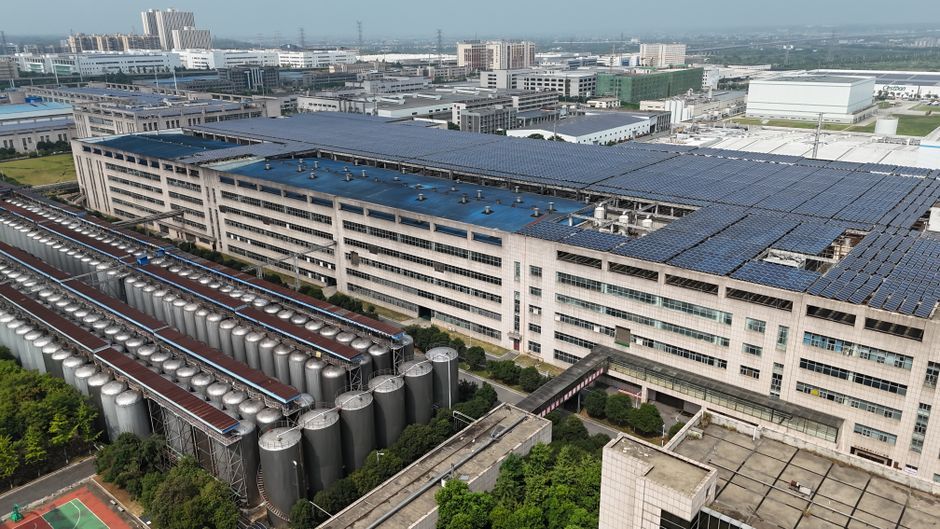 solar panel manufacturing facility production line