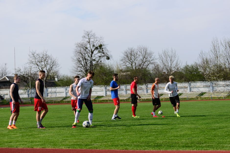 football team training session
