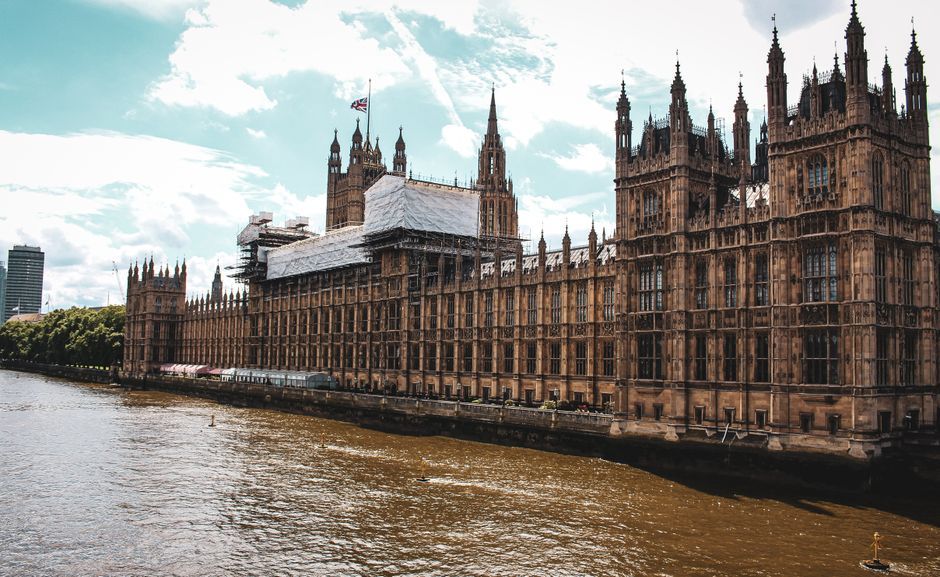 UK parliament building Westminster London