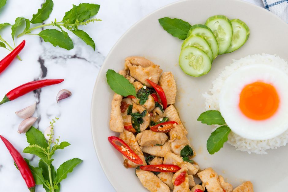 Thai food cooking ingredients