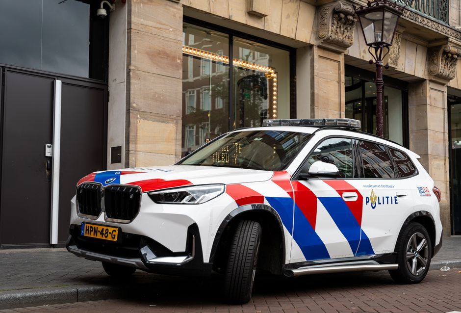 French emergency services police vehicle Paris street
