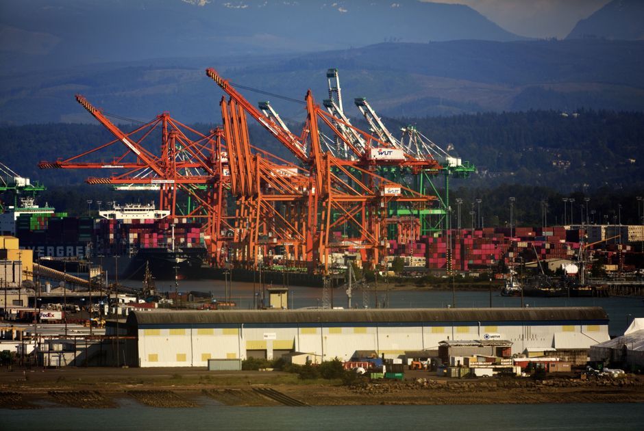 US customs port cargo shipping container terminal