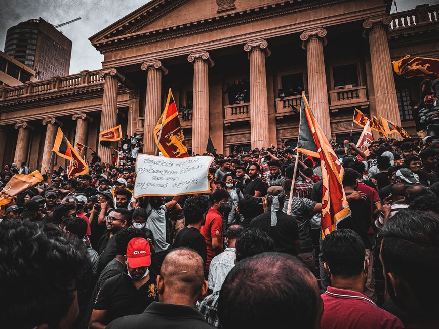 UK politics protest government building