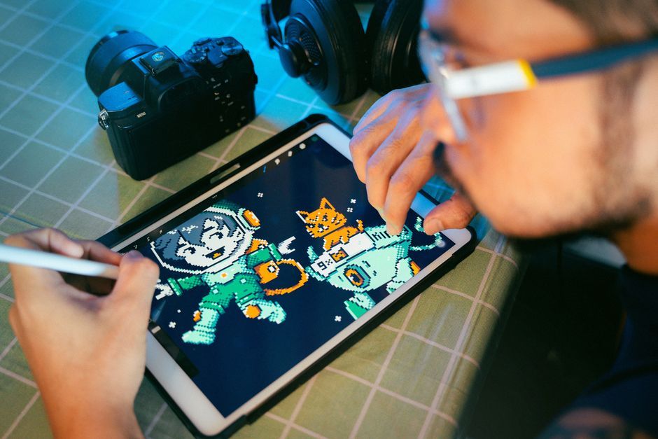 digital animation creation workspace