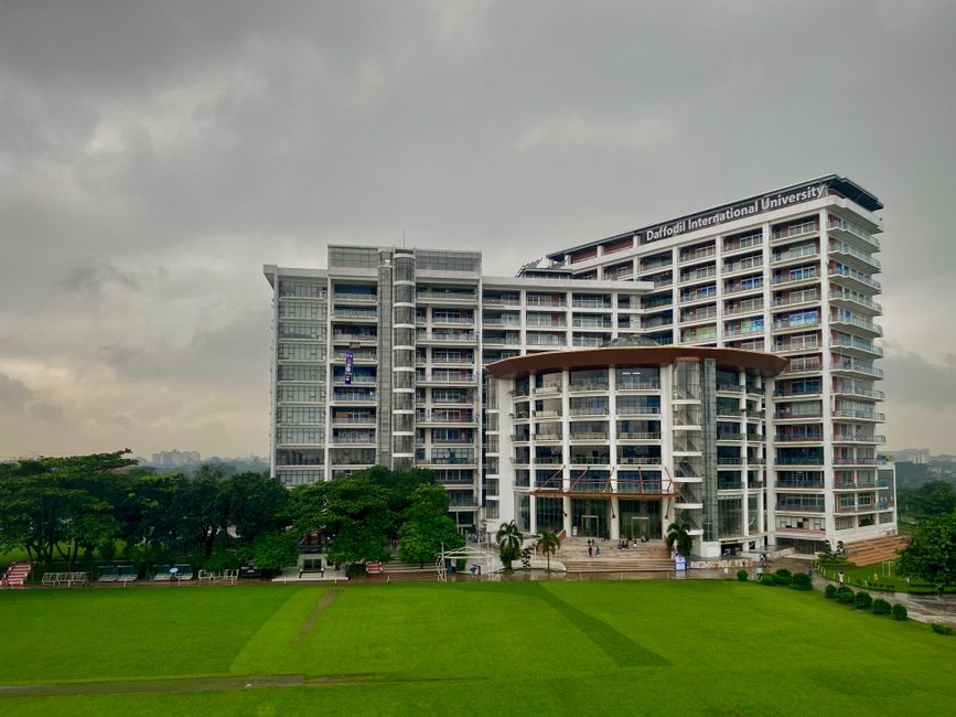 Thailand university campus building exterior
