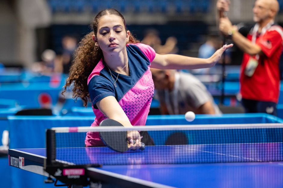 teqball curved table sport action