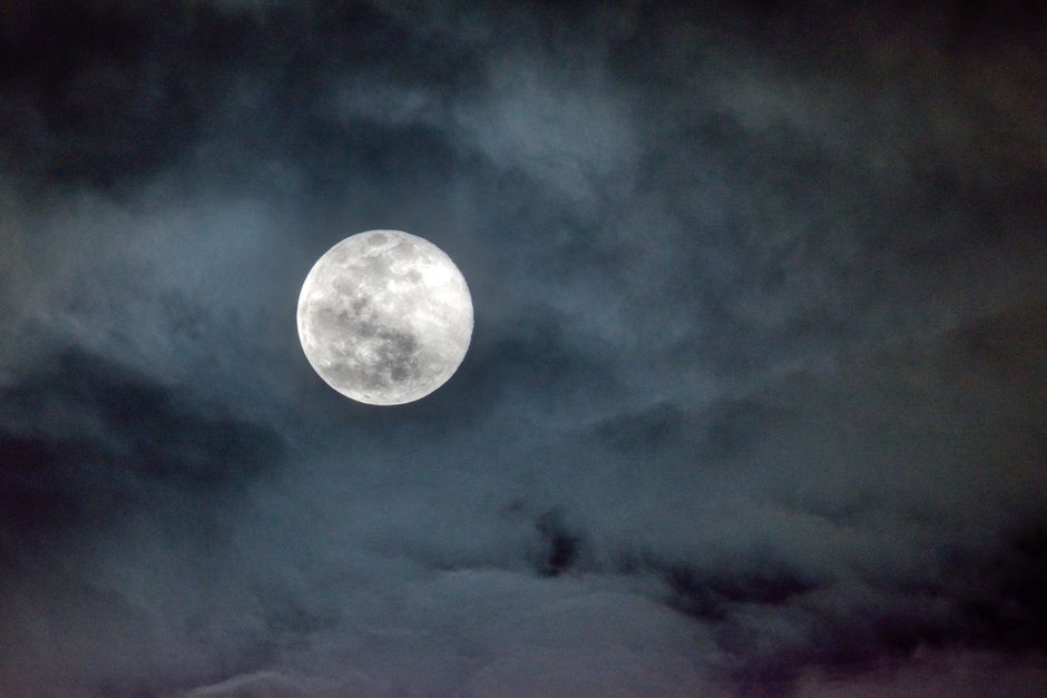 full moon supermoon night sky