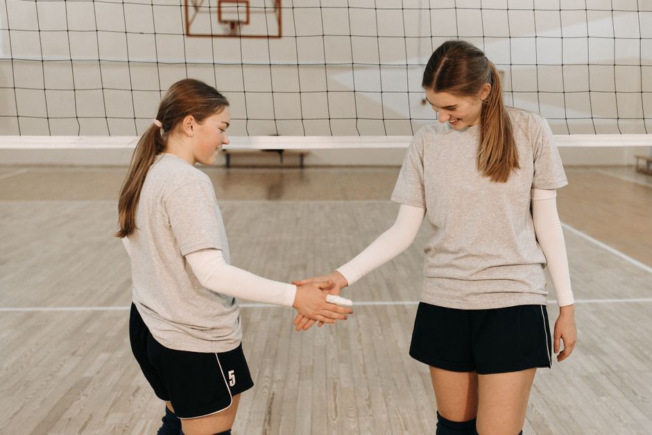 female volleyball player interview