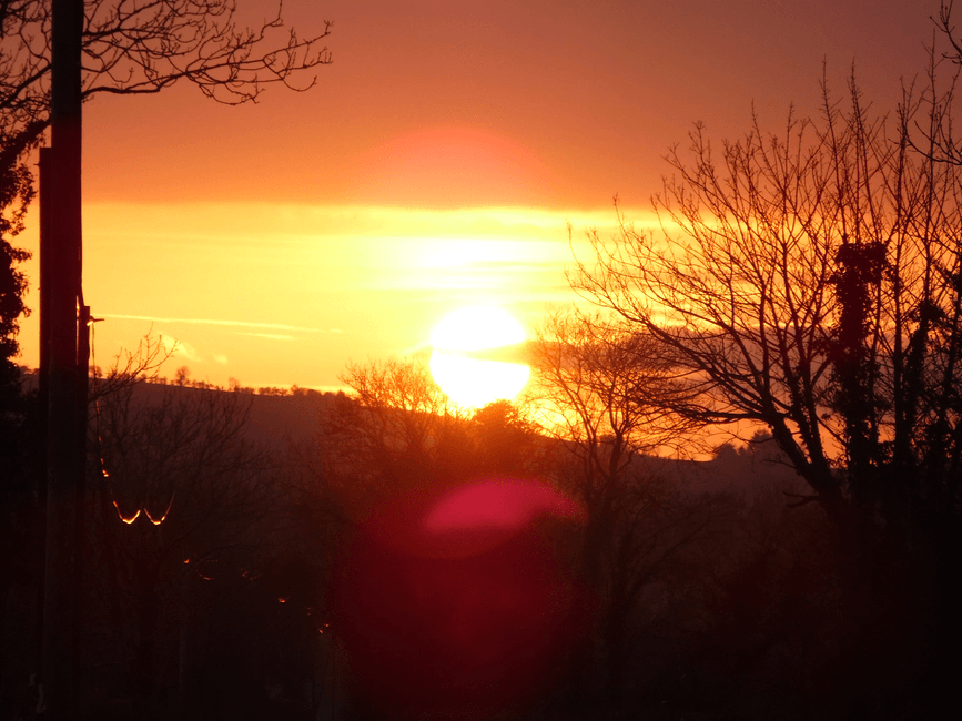 sunset horizon landscape United Kingdom weather