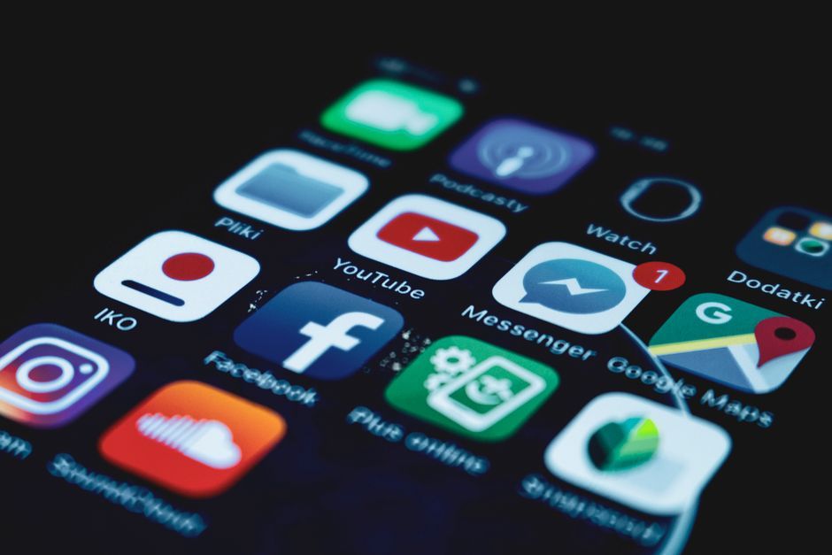 smartphone mobile social media notification screen
