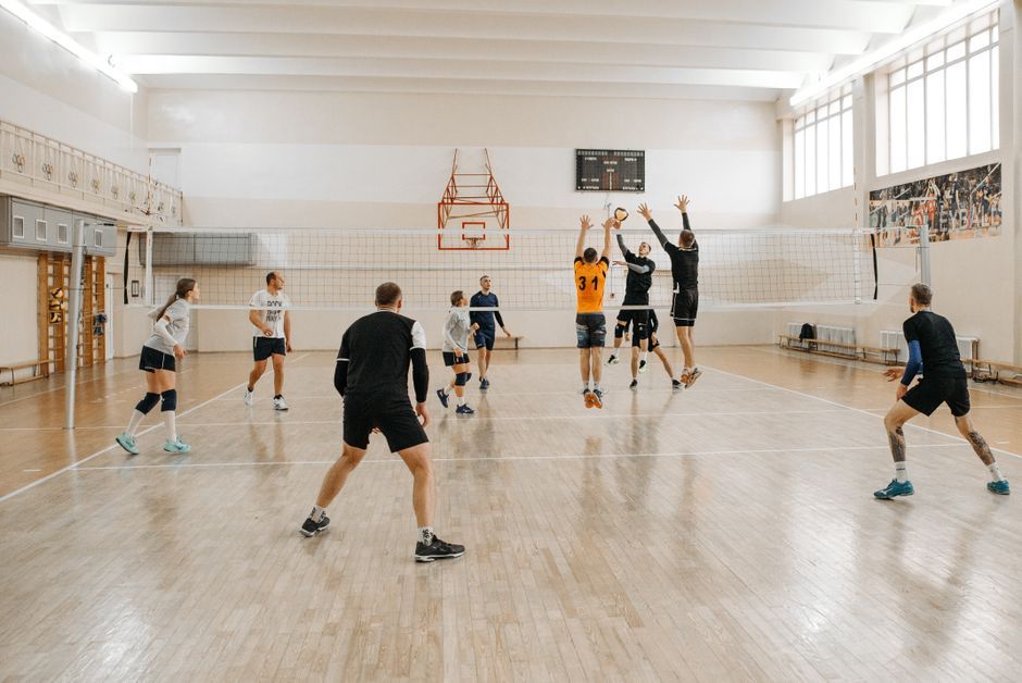 volleyball net indoor court no logo