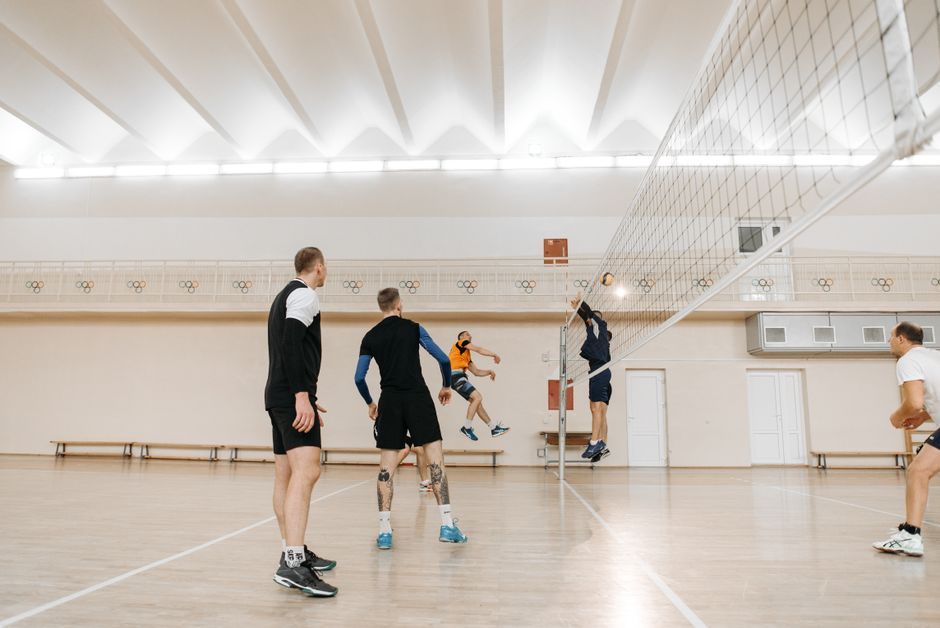indoor volleyball net court competition Thailand