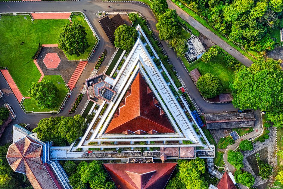 Thailand university traditional roof campus