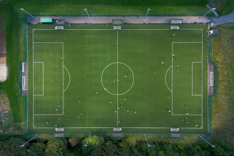 football club training ground pitch