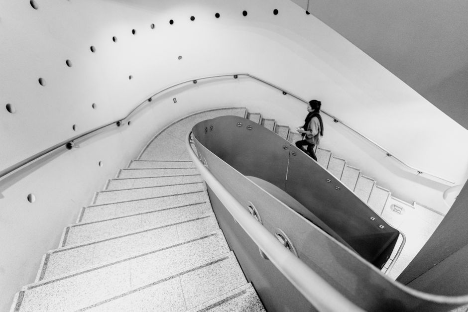 Japan modern contemporary interior design staircase café