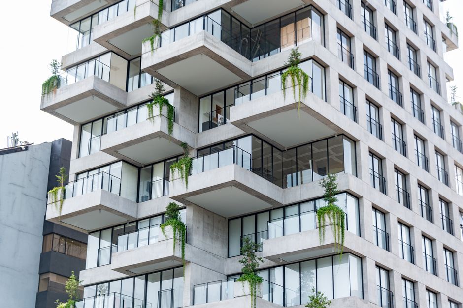 modern luxury condominium exterior