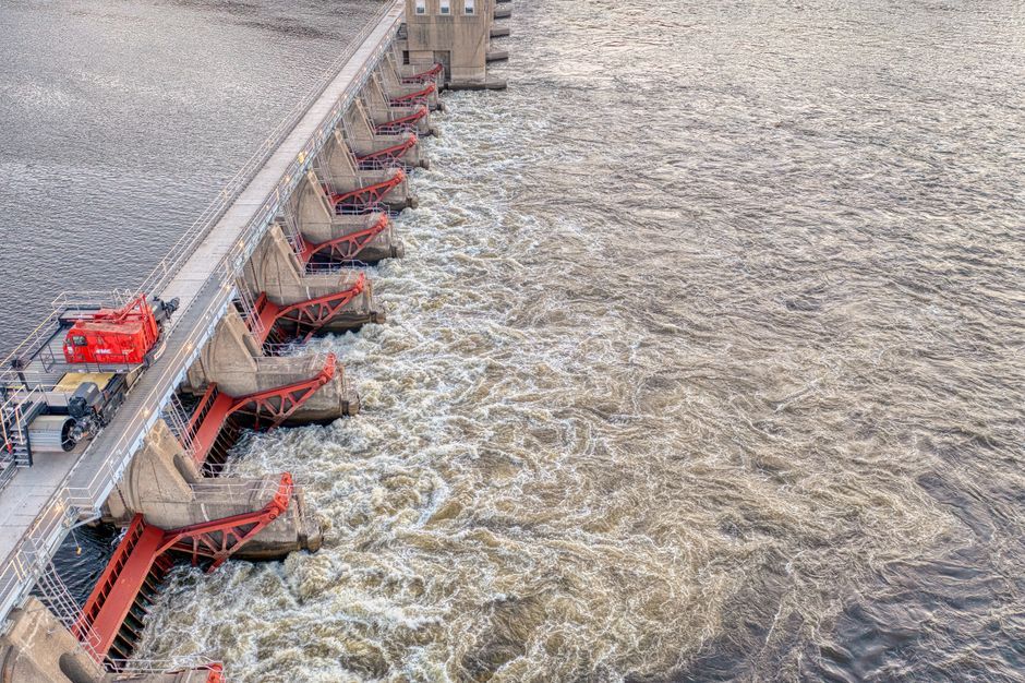 Thailand river water management flood barrier