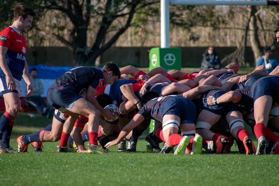 rugby union team huddle match
