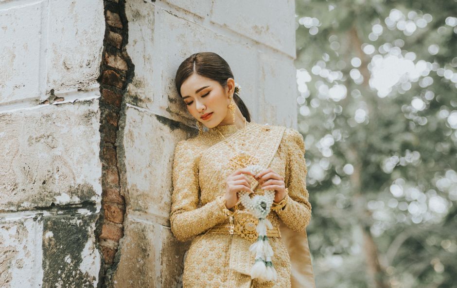 Thai actress portrait outdoor