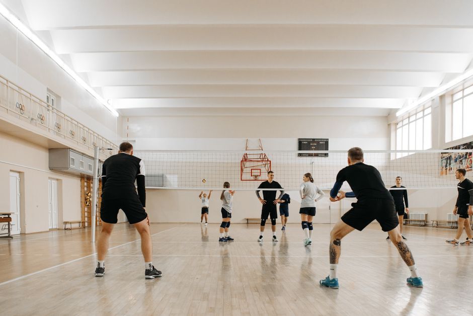 volleyball net indoor court match Thailand