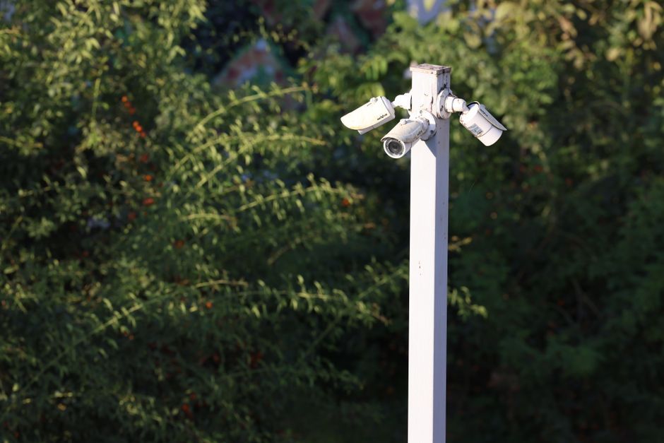 surveillance camera city street pole Texas