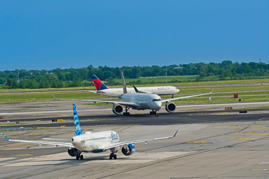 New York airport terminal travel