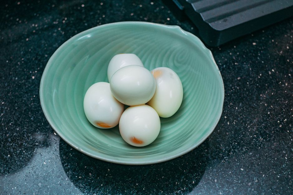 boiled eggs protein bowl healthy eating