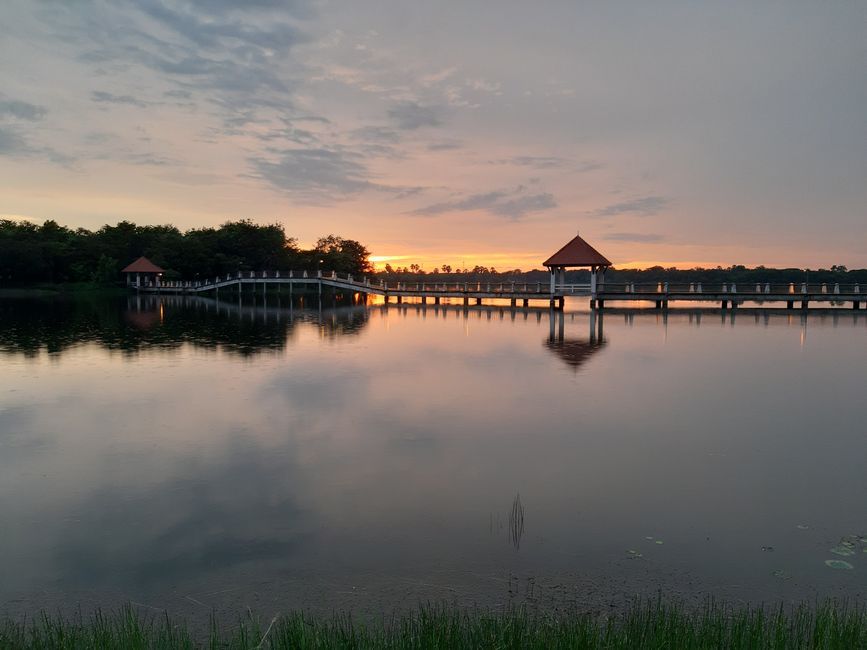 Songkhla Lake Thailand bridge landscape