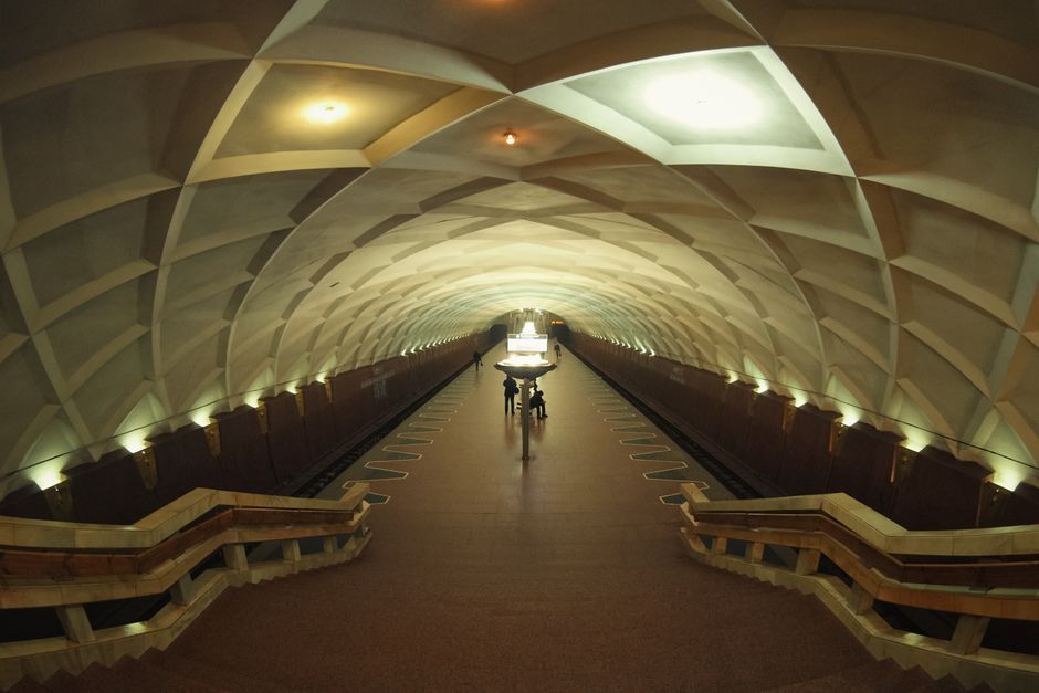Ukraine metro station shelter people wartime