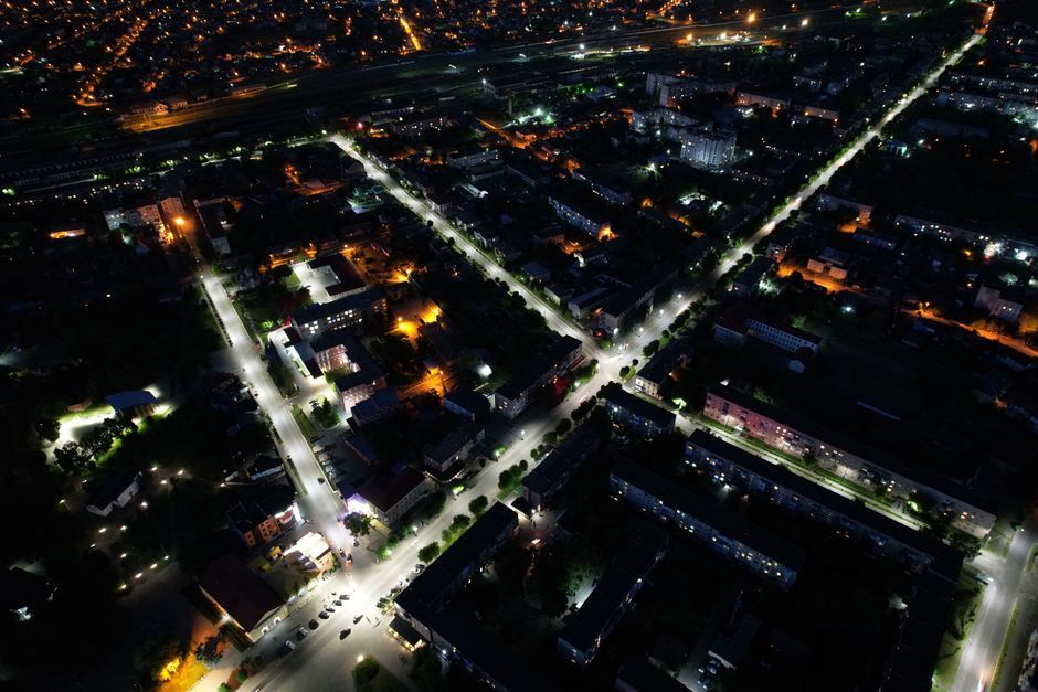 Ukraine residential street anti drone net