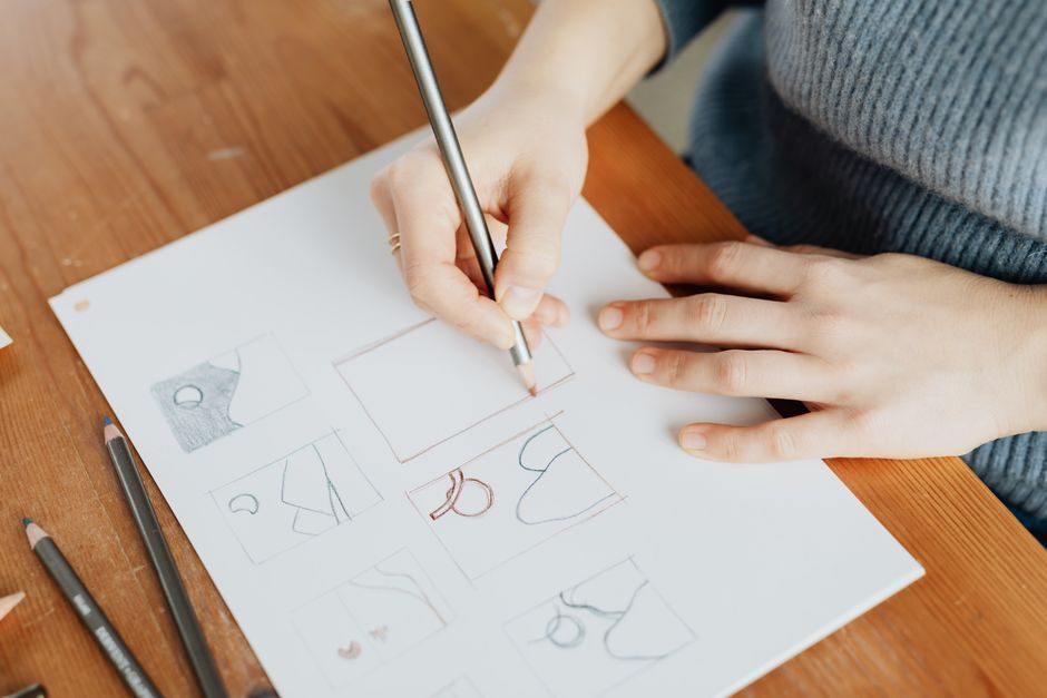 hand drawn game sketch design
