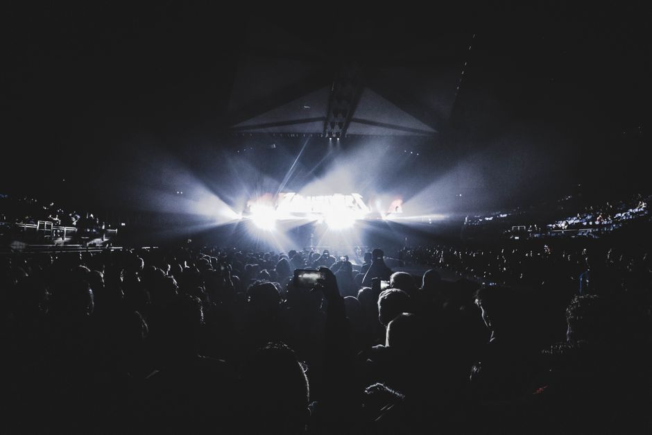 concert stage lighting stadium crowd