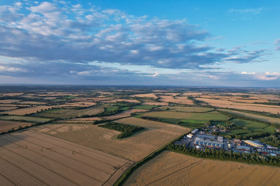 British agricultural farm field landscape