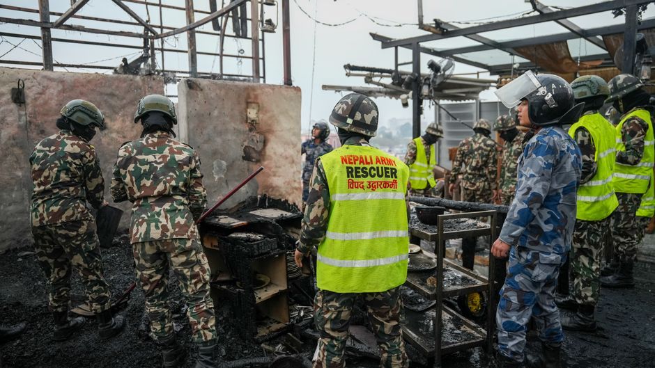 Nepal rescue team search operation