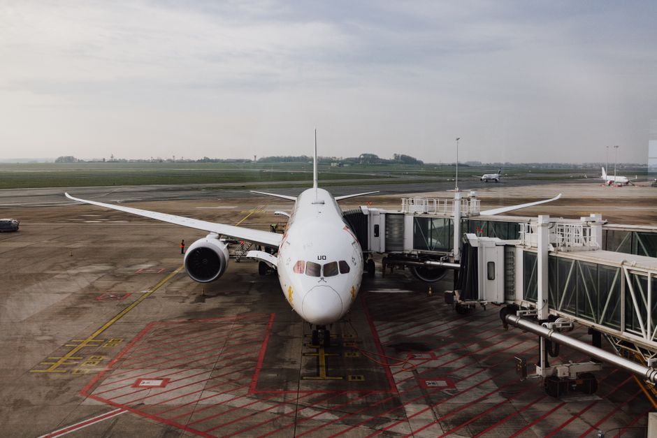 modern airport terminal boarding gate desk Thailand
