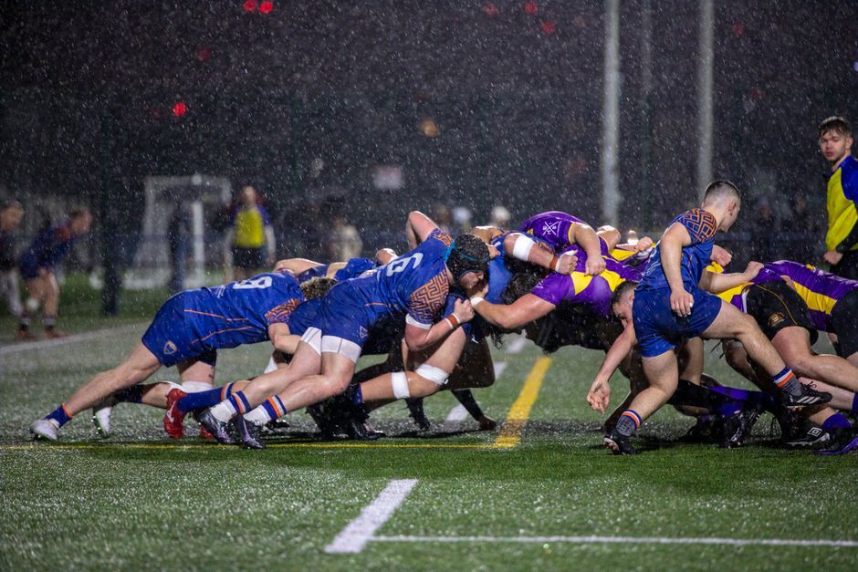 rugby players action match Exeter England