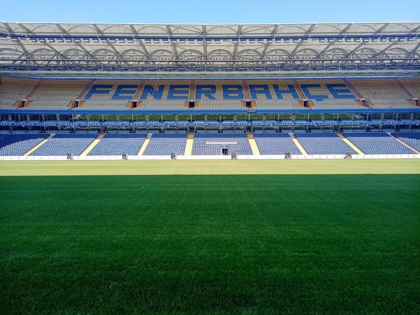 Greece stadium football match pitch exterior