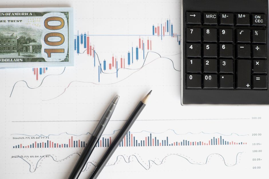 business financial charts stock market