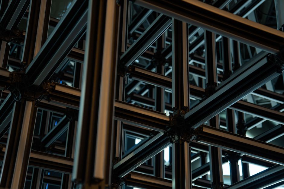 aluminum and pdms lattice thermal structure