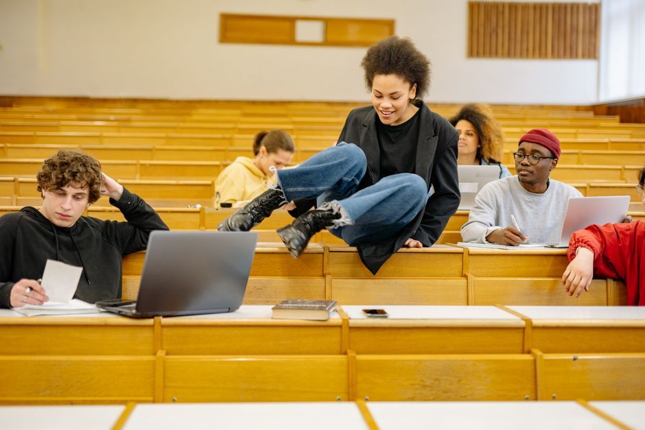 Thailand university campus students classroom
