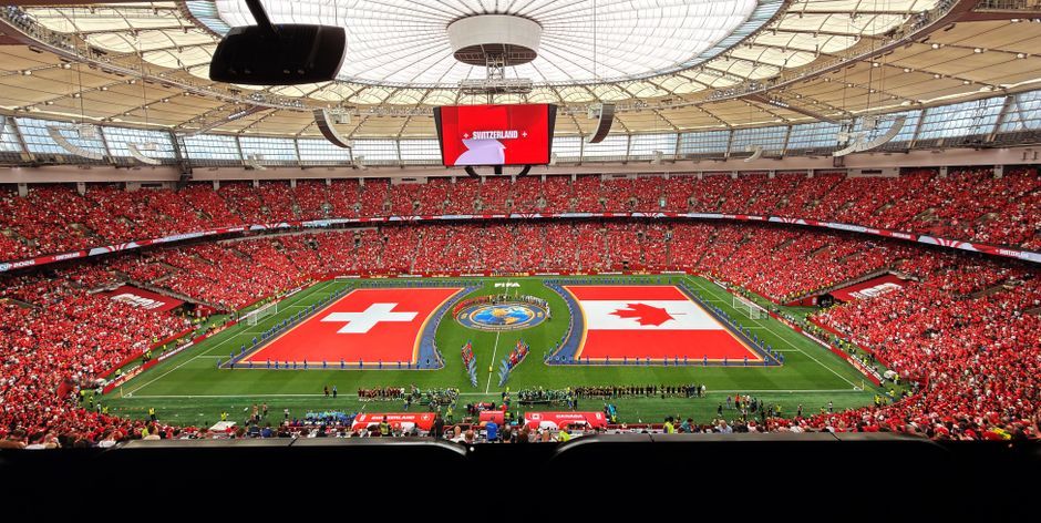 Switzerland professional association football stadium pitch