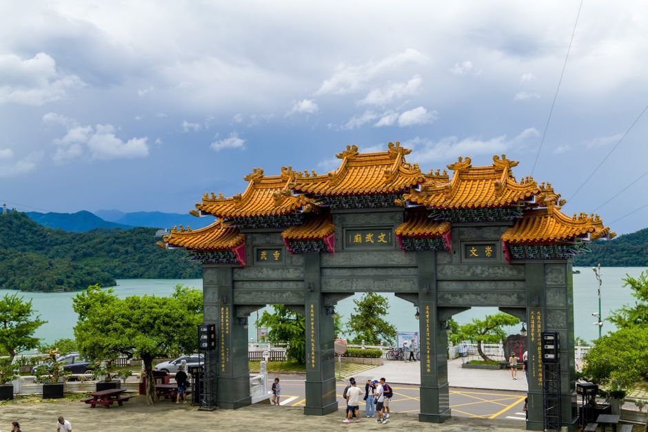 Sun Moon Lake Taiwan bicycle scenic view