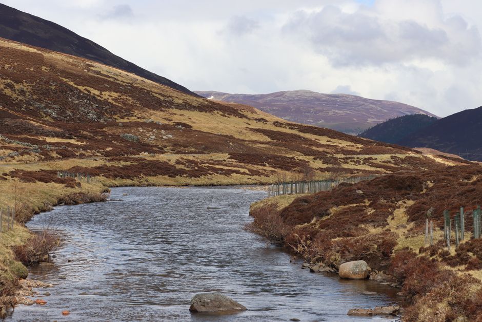 Scotland landscape storm aftermath river