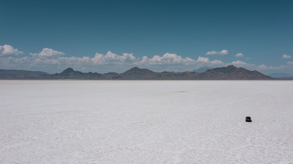 United States Utah Bonneville Salt Flats horizon
